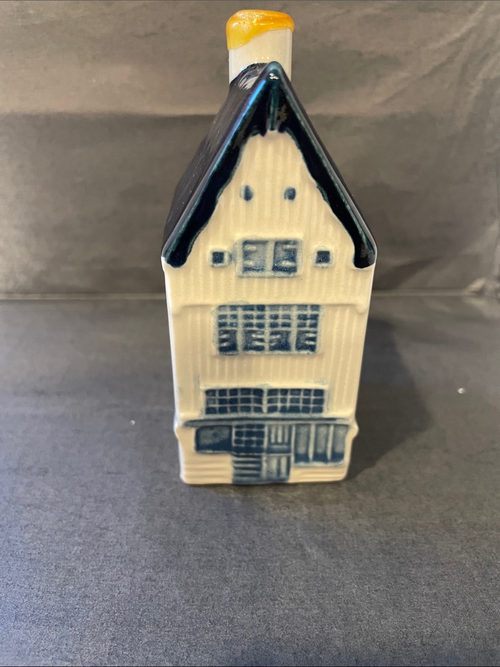Vintage KLM Airlines Blue Delft Porcelain House #6